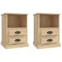 Mesitas de noche 2 unidades color roble Sonoma 43x36x60 cm de vidaXL, Mesitas de noche - Ref: Foro24-816335, Precio: 92,52 €,...