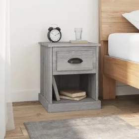 Mesita de noche madera contrachapada gris Sonoma 39x39x47,5 cm de vidaXL, Mesitas de noche - Ref: Foro24-816140, Precio: 39,4...