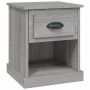 Mesita de noche madera contrachapada gris Sonoma 39x39x47,5 cm de vidaXL, Mesitas de noche - Ref: Foro24-816140, Precio: 39,8...