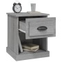 Mesita de noche madera contrachapada gris Sonoma 39x39x47,5 cm de vidaXL, Mesitas de noche - Ref: Foro24-816140, Precio: 39,8...