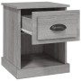 Mesita de noche madera contrachapada gris Sonoma 39x39x47,5 cm de vidaXL, Mesitas de noche - Ref: Foro24-816140, Precio: 39,8...