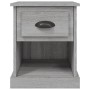 Mesita de noche madera contrachapada gris Sonoma 39x39x47,5 cm de vidaXL, Mesitas de noche - Ref: Foro24-816140, Precio: 39,8...