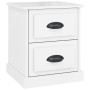 Mesita de noche madera contrachapada blanco brillo 39x39x47,5cm de vidaXL, Mesitas de noche - Ref: Foro24-816148, Precio: 39,...