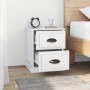 Mesita de noche madera contrachapada blanco brillo 39x39x47,5cm de vidaXL, Mesitas de noche - Ref: Foro24-816148, Precio: 39,...