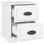 Mesita de noche madera contrachapada blanco brillo 39x39x47,5cm de vidaXL, Mesitas de noche - Ref: Foro24-816148, Precio: 39,...