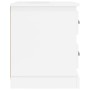 Mesita de noche madera contrachapada blanco brillo 39x39x47,5cm de vidaXL, Mesitas de noche - Ref: Foro24-816148, Precio: 39,...