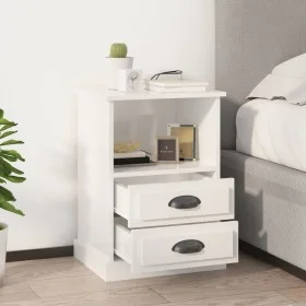 Nightstands 2 units glossy white 43x36x60 cm by vidaXL, Nightstands - Ref: Foro24-816333, Price: 72,89 €, Discount: %