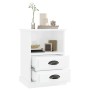 Mesitas de noche 2 unidades blanco brillante 43x36x60 cm de vidaXL, Mesitas de noche - Ref: Foro24-816333, Precio: 73,69 €, D...