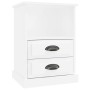 Mesitas de noche 2 unidades blanco brillante 43x36x60 cm de vidaXL, Mesitas de noche - Ref: Foro24-816333, Precio: 73,69 €, D...