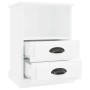 Mesitas de noche 2 unidades blanco brillante 43x36x60 cm de vidaXL, Mesitas de noche - Ref: Foro24-816333, Precio: 73,69 €, D...