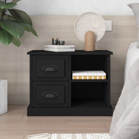 Mesita de noche negra 60x35,5x45 cm de vidaXL, Mesitas de noche - Ref: Foro24-816369, Precio: 56,02 €, Descuento: %