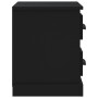 Mesita de noche negra 60x35,5x45 cm de vidaXL, Mesitas de noche - Ref: Foro24-816369, Precio: 56,02 €, Descuento: %