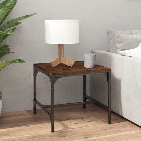 Mesa de centro madera contrachapada marrón roble 50x50x35 cm en Mesas de centro | Comprar online en Foru.es