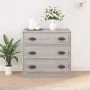 Aparador de madera contrachapada gris Sonoma 70x35,5x67,5 cm de vidaXL, Aparadores - Ref: Foro24-816230, Precio: 95,42 €, Des...