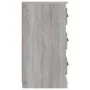 Aparador de madera contrachapada gris Sonoma 70x35,5x67,5 cm de vidaXL, Aparadores - Ref: Foro24-816230, Precio: 95,42 €, Des...