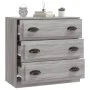 Aparador de madera contrachapada gris Sonoma 70x35,5x67,5 cm de vidaXL, Aparadores - Ref: Foro24-816230, Precio: 95,42 €, Des...