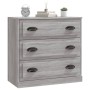 Aparador de madera contrachapada gris Sonoma 70x35,5x67,5 cm de vidaXL, Aparadores - Ref: Foro24-816230, Precio: 96,88 €, Des...