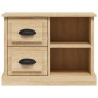 Mesita de noche color roble Sonoma 60x35,5x45 cm de vidaXL, Mesitas de noche - Ref: Foro24-816371, Precio: 50,09 €, Descuento: %