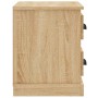 Mesita de noche color roble Sonoma 60x35,5x45 cm de vidaXL, Mesitas de noche - Ref: Foro24-816371, Precio: 50,09 €, Descuento: %