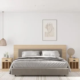 Mesitas de noche 2 unidades color roble Sonoma 43x36x50 cm de vidaXL, Mesitas de noche - Ref: Foro24-816351, Precio: 64,70 €,...