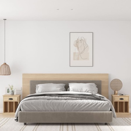 Mesitas de noche 2 unidades color roble Sonoma 43x36x50 cm de vidaXL, Mesitas de noche - Ref: Foro24-816351, Precio: 65,38 €,...