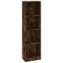 Estantería 4 niveles madera roble ahumado 40x24x143 cm de vidaXL, Librerías y estanterías - Ref: Foro24-816065, Precio: 51,85...