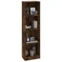 Estantería 4 niveles madera roble ahumado 40x24x143 cm de vidaXL, Librerías y estanterías - Ref: Foro24-816065, Precio: 51,85...