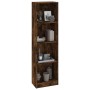 Estantería 4 niveles madera roble ahumado 40x24x143 cm de vidaXL, Librerías y estanterías - Ref: Foro24-816065, Precio: 52,61...