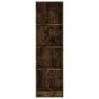 Estantería 4 niveles madera roble ahumado 40x24x143 cm de vidaXL, Librerías y estanterías - Ref: Foro24-816065, Precio: 51,85...