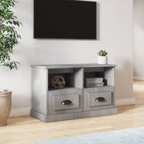 Mueble para TV madera contrachapada gris hormigón 80x35x50 cm de vidaXL, Muebles TV - Ref: Foro24-816284, Precio: 53,68 €, De...