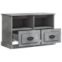 Mueble para TV madera contrachapada gris hormigón 80x35x50 cm de vidaXL, Muebles TV - Ref: Foro24-816284, Precio: 53,68 €, De...
