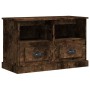 Mueble para TV madera contrachapada roble ahumado 80x35x50 cm de vidaXL, Muebles TV - Ref: Foro24-816285, Precio: 61,60 €, De...