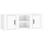 Mueble para TV madera contrachapada blanco 100x31,5x35 cm en Muebles TV | Comprar online en Foru.es