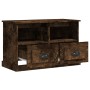 Mueble para TV madera contrachapada roble ahumado 80x35x50 cm de vidaXL, Muebles TV - Ref: Foro24-816285, Precio: 61,60 €, De...
