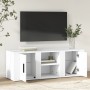 Mueble para TV madera contrachapada blanco 100x31,5x35 cm en Muebles TV | Comprar online en Foru.es