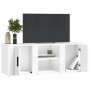 Mueble para TV madera contrachapada blanco 100x31,5x35 cm en Muebles TV | Comprar online en Foru.es