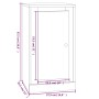 Aparador madera contrachapada marrón roble 37,5x35,5x67,5 cm de vidaXL, Aparadores - Ref: Foro24-816214, Precio: 47,42 €, Des...