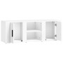 Mueble para TV madera contrachapada blanco 100x31,5x35 cm en Muebles TV | Comprar online en Foru.es