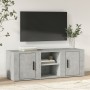 Mueble de TV madera contrachapada gris hormigón 100x31,5x35 cm en Muebles TV | Comprar online en Foru.es