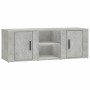 Mueble de TV madera contrachapada gris hormigón 100x31,5x35 cm en Muebles TV | Comprar online en Foru.es