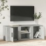 Mueble de TV madera contrachapada gris hormigón 100x31,5x35 cm en Muebles TV | Comprar online en Foru.es