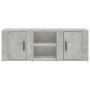 Mueble de TV madera contrachapada gris hormigón 100x31,5x35 cm en Muebles TV | Comprar online en Foru.es