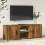 Mueble de TV madera contrachapada roble ahumado 100x31,5x35 cm en Muebles TV | Comprar online en Foru.es