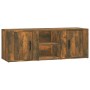 Mueble de TV madera contrachapada roble ahumado 100x31,5x35 cm en Muebles TV | Comprar online en Foru.es