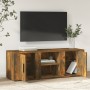 Mueble de TV madera contrachapada roble ahumado 100x31,5x35 cm en Muebles TV | Comprar online en Foru.es