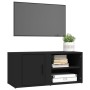 Muebles para TV 2 uds madera contrachapada negro 80x31,5x36 cm en Muebles TV | Comprar online en Foru.es
