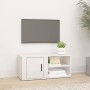 Mueble de TV madera contrachapada blanco brillo 80x31,5x36 cm en Muebles TV | Comprar online en Foru.es