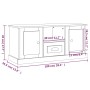 Mueble para TV madera contrachapada gris Sonoma 100x35,5x45 cm de vidaXL, Muebles TV - Ref: Foro24-816462, Precio: 75,89 €, D...