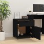 Archivador con ruedas madera contrachapada negro 45x38x54 cm de vidaXL, Armarios y almacenamiento - Ref: Foro24-811521, Preci...