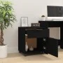 Archivador con ruedas madera contrachapada negro 45x38x54 cm de vidaXL, Armarios y almacenamiento - Ref: Foro24-811521, Preci...